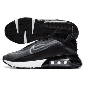 Womens Nike Air Max 2090 Black Grey Running Shoes Size 8 CK2612 002 NEW